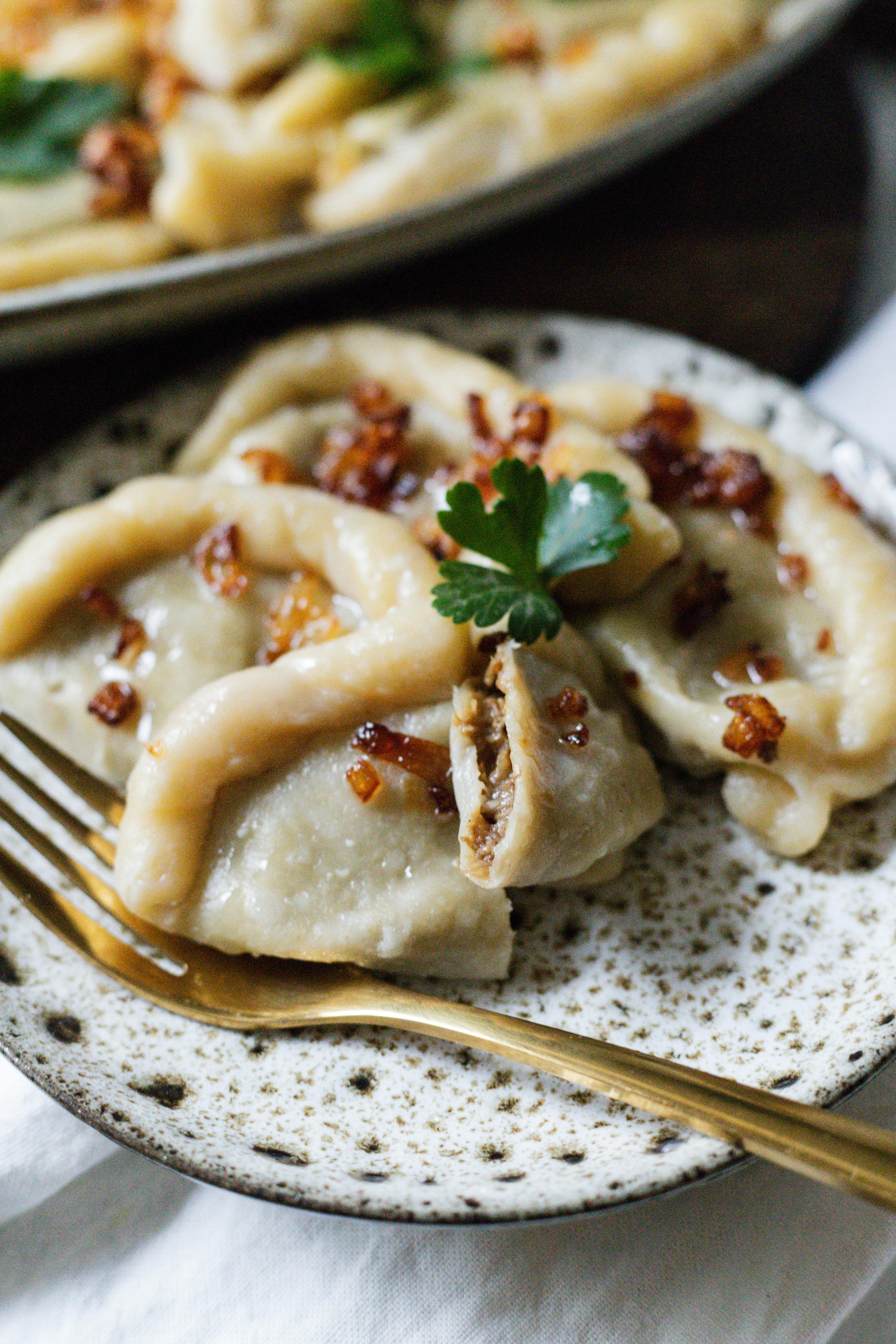 Traditional Polish pierogi